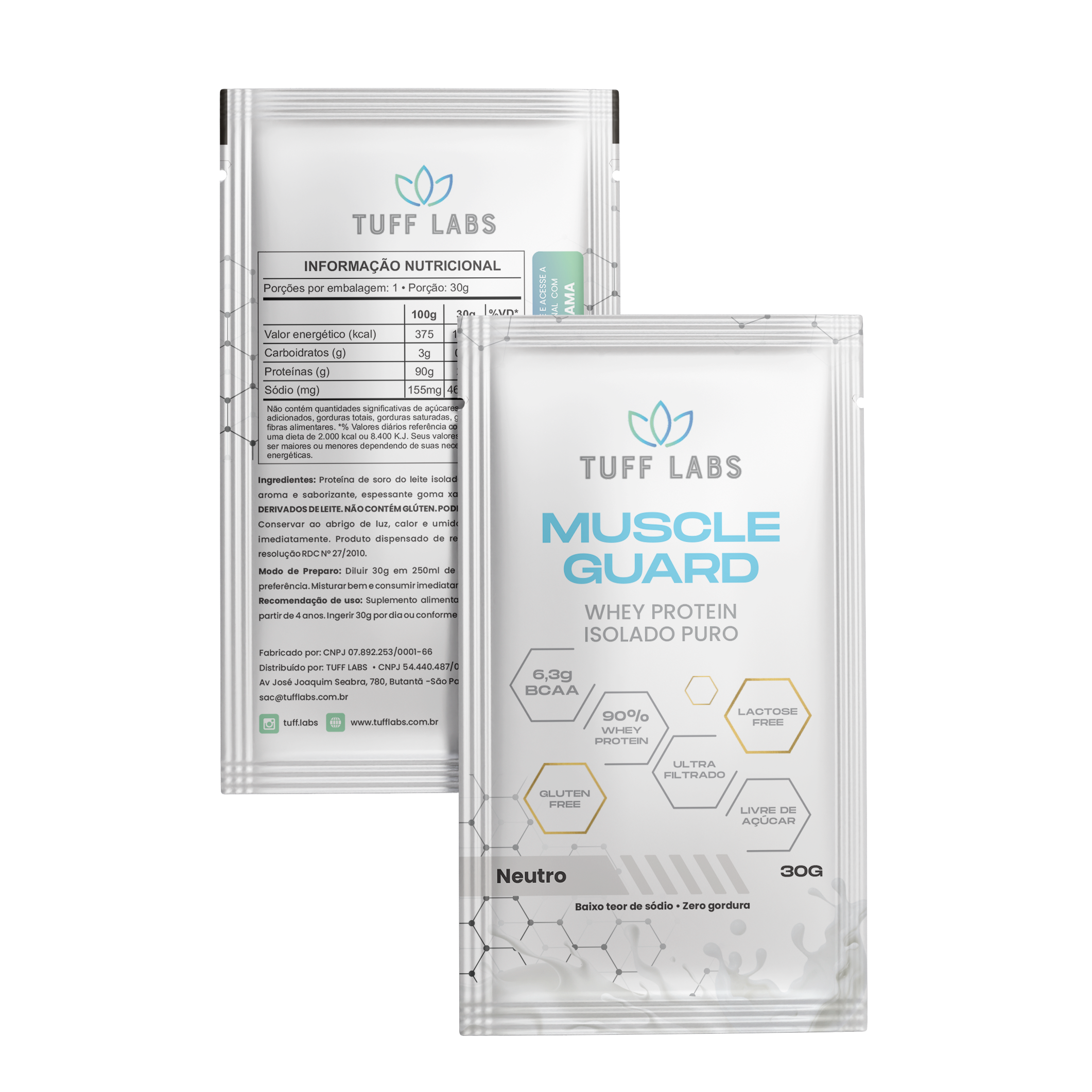 Whey Protein Isolado MUSCLE GUARD Dose Única